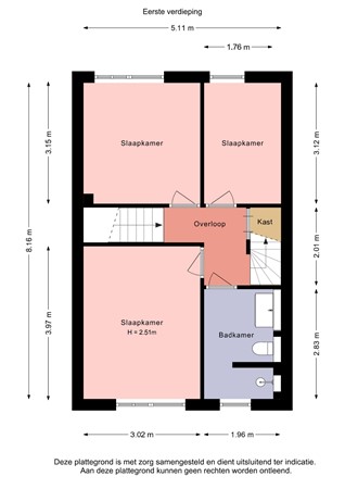 Floorplan - Veluwelaan 25, 8302 KP Emmeloord